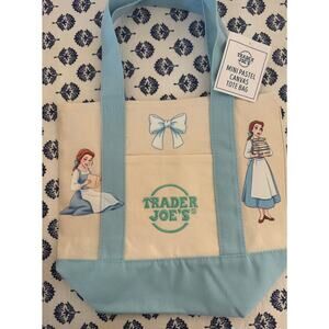 Disney Belle Watercolor Double Sided Custom Made Trader Joes Mini Tote